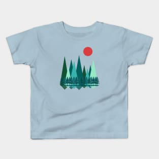 Minimalist Abstract Nature Art #14 Kids T-Shirt